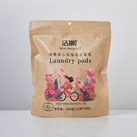 Capsules de lessive 3-en-1 parfumées, 3 compartiments, 12g, liquide écologique, 15-30% d'ingrédients actifs pour l'utilisation de la lessive pour vêtements