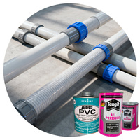 Colle transparente en PVC résistante à la compression et à la corrosion, facile à utiliser et résistante à la chaleur pour les tuyaux en PVC et les conduites d'eau