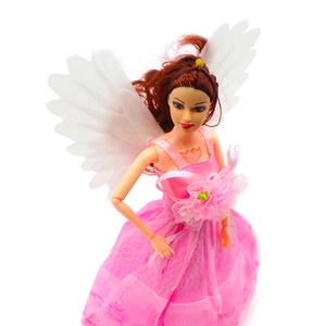 Venta caliente niñas juguetes brillante alas lindo princesa muñeca de juguete con música y luz LED - Product Image 4
