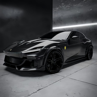 Kit de carrosserie en fibre de carbone sèche style RNG pour Ferrari Purosangue : Lame avant, diffuseur arrière et spoiler pour un lifting amélioré