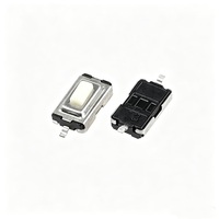 Tombol Tekan SMD Sensitivitas Tinggi 3x6x2.5 Stretch Cover Tact Switch 12V 50mA Suhu Tinggi 160gf 260gf Tahan Aus