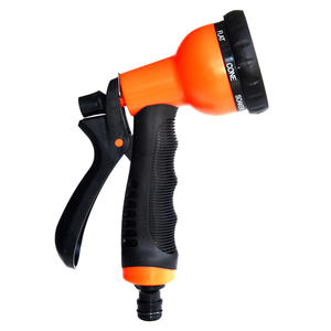 Buse d'arrosage multifonctionnelle en plastique orange, rouge et noir, à jets variables, pour jardinage, agriculture, soins des animaux et refroidissement - Product Image 3