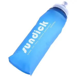 Quanzhou bpa free water bottle custom logo TPU food grade hiking portable running sports water bottle manufacturer for runner