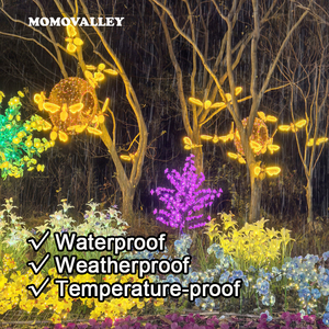 Momovalley 72cm năng động Vàng LED giáng sinh ánh sáng không thấm nước bay ong vườn trang trí cho ngoài trời trang trí nội thất công viên giáng sinh - Product Image 3