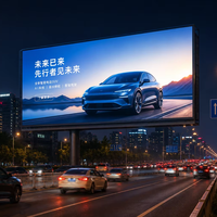 Écran d'affichage vidéo LED extérieur HD, panneau mural LED modulaire pour la publicité commerciale, les centres commerciaux et les bâtiments