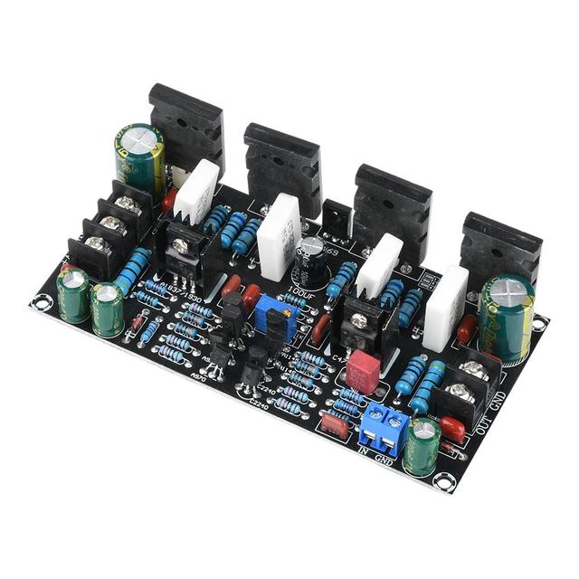 200W DC 20V-90V Positive Negative Dual Voltage Mono Power Amplifier Board 1943+5200 Paired Tube Post Stage Power Amplifier Board