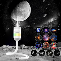 Projecteur LED USB Minimaliste Moderne à Brancher, Lampe de Plafond Décorative pour la Maison, Projecteur Galaxie Baleine Lune Ultra Clair, Veilleuse de Chevet