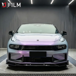 Самоклеящаяся виниловая пленка Magic Candy Color Flip, серо-фиолетовая, 1.52*17м/5*56футов, высокоглянцевая, на заказ, для оклейки автомобилей - Product Image 2