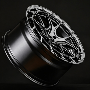 Jantes forgées en alliage d'aluminium NJQS monobloc argentées 5x114.3 de 19, 20, 21, 22 pouces à 5 branches personnalisées pour Corvette C6, <span class=keywords><strong>Audi</strong></span> SQ5, RS5 - Product Image 3