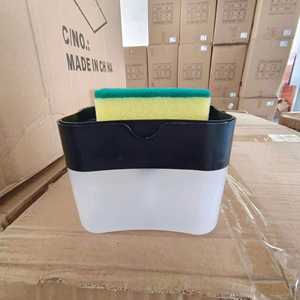 ที่กดสบู่เหลวแบบแมนนวล 2 in 1 พร้อมที่วางฟองน้ำสำหรับห้องน้ำและห้องครัว - Product Image 6