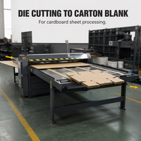 Machine de découpe à plat à rouleaux à bas prix pour carton, panneau creux en PP