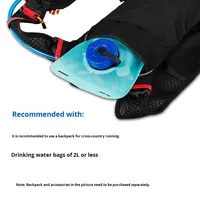 Sac à eau portable pour sports de plein air, sans BPA, 2 L, en PE+EVA, poche à eau pour l'hydratation, alpinisme, cyclisme, course à pied, randonnée, camping