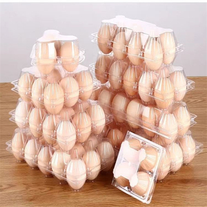 Wholesale <b>Plastic</b> Egg Tray 30 Holes <b>Clear</b> Disposable Blister Chicken Egg Box Multi Size 4-20 Cells Factory Supply - Product Image 5