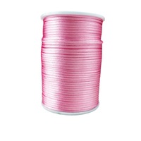Cordón de Nudo Chino Brillante de 2.5mm y 100 Metros, Suministro de Fábrica, Hilo de Cola de Rata para Pulseras, Collares y Joyería