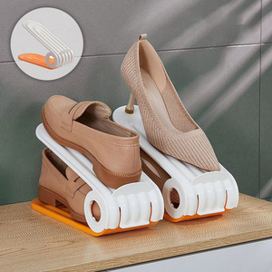 DLL499 Étagère à chaussures à double niveau pour l'organisation du placard, empileur de chaussures réglable, économiseur d'espace, organisateur de chaussures - Product Image 3