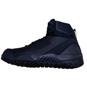 Df DAF33 Black Side Zipper Heavy Duty Wholesale Men Waterproof Desert Outdoor Climbing Hiking <b>Boots</b> Rubber Outsole <b>Mesh</b> Lining - Product Image 2