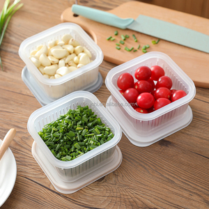 Multifonctionnel cuisine en plastique réfrigérateur organisateur conteneurs pour le stockage des aliments <span class=keywords><strong>Mini</strong></span> Camping boîte Drain cuisine bac de rangement - Product Image 2