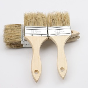 Pinceau à peinture à poils de 63,5 mm avec manche en bois, outil de peinture plat - Product Image 1
