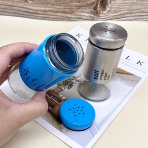 Wholesale 120ml Luxury Glass Container 2 Pcs/set for Spicy Pepper Shaker Empty Luxury Glass Container for Food <strong>Storage</strong> <strong>Kitchen</strong> - Product Image 5