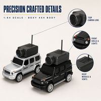 Modèle 6406 1:64 SUV RC en résine avec caméra FPV 2.4GHz, contrôle à distance par application, HD 720P, 7.35cm, lumière ambiante, expert en matière de lumière d'ambiance, prêt à l'emploi, gyroscope intégré