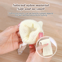 Sacs à savon en nylon fileté africain personnalisés avec cordon de serrage, pochette en maille pour l'exfoliation corporelle