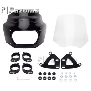 Kit de carrosserie de phare avant de pare-brise 15 pouces pour Harley Softail <span class=keywords><strong>Fat</strong></span> <span class=keywords><strong>Bob</strong></span> FXFB 2018 <span class=keywords><strong>2019</strong></span> - Product Image 2