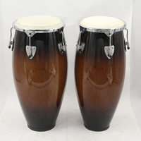 Conga Solid Wood Tambourine Vertical Western Percussion Latin Instrument conga Customisable Logo Factory Wholesale