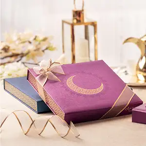 A Gift Box Luxury Eid Mubarak Muslim Gift Boxes Set Sweet Candy Chocolate Islamic Gifts Box For Ramadan