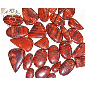 Venta al por mayor de lotes de cabochones de jaspe piel de serpiente 100% natural hechos a mano, gemas sueltas de formas mixtas para la fabricación de joyas, cabochones de cristal de jaspe. - Product Image 1