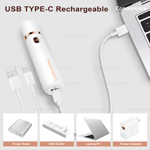 Épilateur avec 9 pinces, rechargeable, 2 en 1, pour l'épilation du visage, des jambes, du bikini, des bras, rasoir électrique pour femmes - Product Image 4