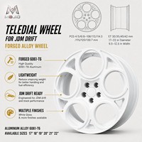Jantes forgées MOJIO Racing, style multi-branches en maille, en alliage d'aluminium, ET et PCD personnalisés pour voitures de sport JDM Drift