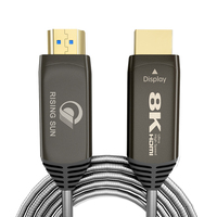 Câble à fibre optique blindé 2.1 PVC 8K 60Hz 4K 120Hz 48 Gbit/s AOC actif pour PC de jeu, moniteur, projecteur, haut-parleur domestique
