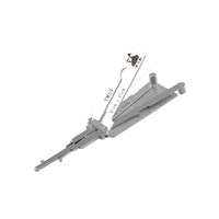 Outil de déverrouillage 2-en-1 YM15 (Argent/Noir) pour camion Mercedes-Benz ACTROS Lishi – Ouvre-porte