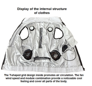 Chaleco Refrigerante de Poliéster Transpirable Personalizable 2026, Chaqueta con Aire Acondicionado para <span class=keywords><strong>Trabajo</strong></span> <span class=keywords><strong>en</strong></span> Exteriores, Ropa con Ventilador para Construcción - Product Image 1