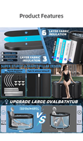 Chufang Fabricant Grande Taille PVC Pliable Glace Baignoire Salle De Bains Baignoire Autoportante Plongeant Froid Baignoire Adulte