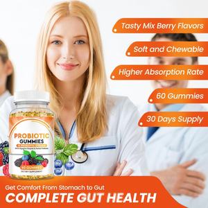 Gummies probiotiques quotidiennes extra-fortes OEM pour adultes, 5 milliards d'UFC pour hommes et femmes (non destiné aux femmes enceintes) - Product Image 2