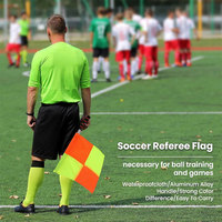 Usine directe sur mesure Premium robuste résistant aux intempéries facile à saisir drapeau d'arbitre Colorfast