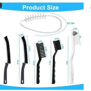 Brosse antistatique industrielle en plastique noir à dents pour le nettoyage des cartes PCB et des machines de lavage - Product Image 2