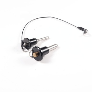 Voorraad Stalen Pinnen M5 M8 M10 M12 M16 D Ring Schouders Lente Geladen Self Locking Veiligheid Bal Lock Pin Quick release Pin