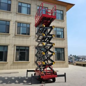 Plataforma Elevatória Elétrica Tipo Tesoura de Alta Qualidade e Durabilidade, Nova Plataforma Hidráulica Móvel para Trabalho em Aço, de 4 a 18m - Product Image 5