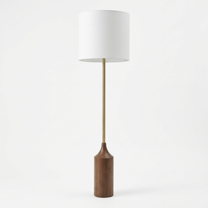 Lámpara de pie apilable de madera con enchufe, lámpara de pie alta, lámpara de pie para dormitorio, lámpara de pie para hotel, lámparas de pie de lujo - Product Image 1