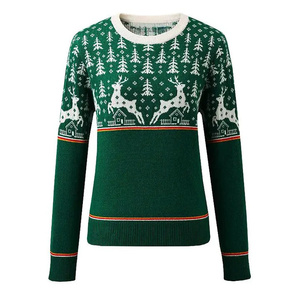 Oem Odm Knitwear Manufacturers Custom <strong>Women</strong> Jacquard Pattern <strong>Jumper</strong> Knit Ugly Sweater <strong>Christmas</strong> - Product Image 2