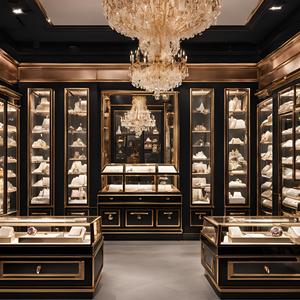 Hợp Thời Trang Tùy Chỉnh Có Thể Khóa Bằng Gỗ Kính Hiển Thị Tủ Thép Không Gỉ LED Ánh Sáng Cửa Hàng Đồ Trang Sức Showcase <span class=keywords><strong>Box</strong></span> Cho Đồ Nội Thất - Product Image 3