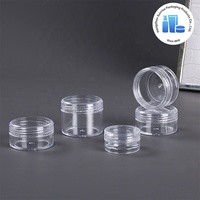 Pot cosmétique vide en plastique PS transparent pour échantillons de maquillage, contenances variées (3 ml, 3 g, 5 ml, 5 g, 10 ml, 10 ml, 15 ml, 20 ml)