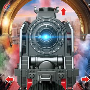 Chengji creativo DIY conjunto de vías de ferrocarril eléctrico modelo simulación inteligente tren clásico juguete con fumar - Product Image 2