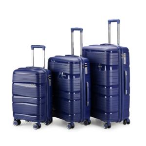 <span class=keywords><strong>Valise</strong></span> de voyage de luxe unisexe tendance personnalisable à double roue roulette PP <span class=keywords><strong>rigide</strong></span> personnalisée en usine - Product Image 1