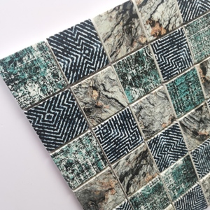 Adesivi per Piastrelle a Mosaico Stampati a Getto d'Inchiostro 6mm, Parquet Minimalista Quadrato in Marmo per Bagno <span class=keywords><strong>e</strong></span> Cucina, Rivestimento per Pavimenti <span class=keywords><strong>e</strong></span> Pareti - Product Image 3