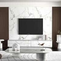 Bingjie Ventes directes d'usine Lisse Inodore Mode Douche Pvc Feuille de marbre Panneaux muraux étanches