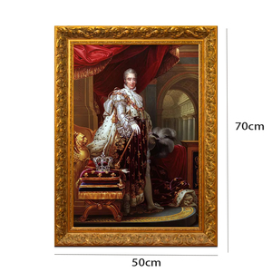 Pintura al Óleo sobre Lienzo 50x70cm Hecha a Mano, Figura Clásica de la Rica Corte Francesa de François Gérard, Arte Mural del Rey Carlos - Product Image 2