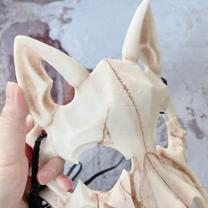 Nicro nuovo arrivo <span class=keywords><strong>Horror</strong></span> tigre dente di lupo osso bianco <span class=keywords><strong>maschera</strong></span> Cosplay di plastica animali mezza faccia maschere da festa in <span class=keywords><strong>maschera</strong></span> di alta qualità - Product Image 2